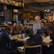 The Avengers enjoying normal-sized sandwiches